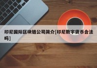 印尼国际区块链公司简介[印尼数字货币合法吗]